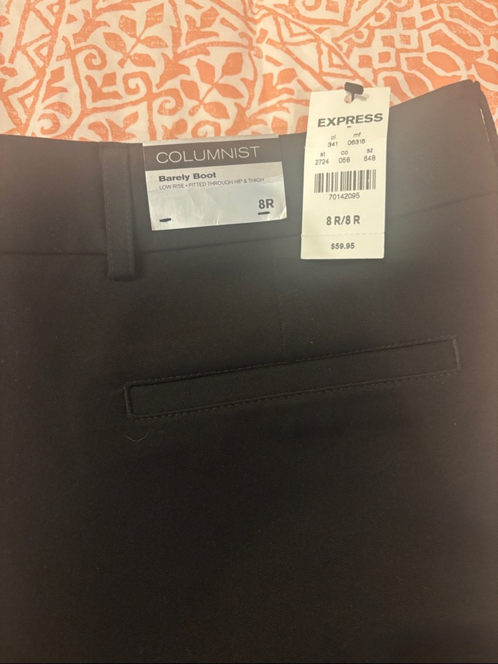 Express Columnist Barely Boot Pants - Black